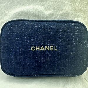 CHANEL Midnight Blue Key & Card Holder